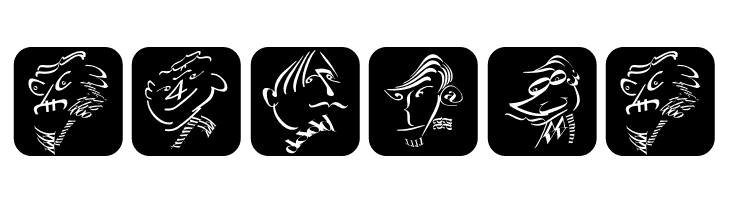 TypographicHeadPaintings  Free Fonts Download