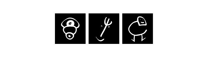 SketchBats invers  Free Fonts Download