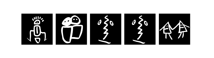 SketchBats invers  Free Fonts Download