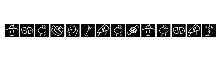 SketchBats invers  Free Fonts Download