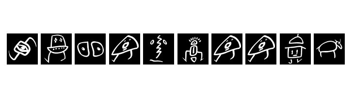 SketchBats invers  Free Fonts Download