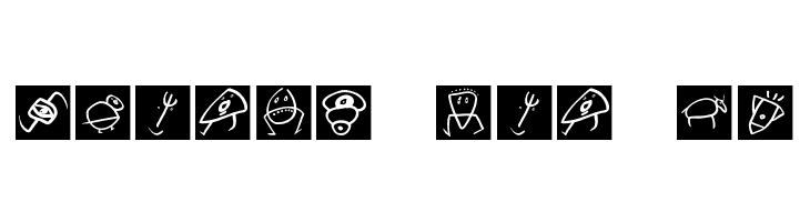 SketchBats invers  Free Fonts Download