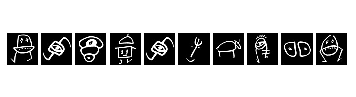 SketchBats invers  Free Fonts Download