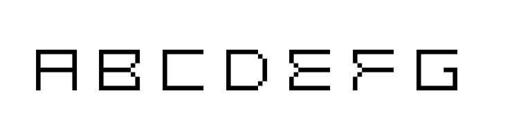ABCDEFG Gridder OFF Font