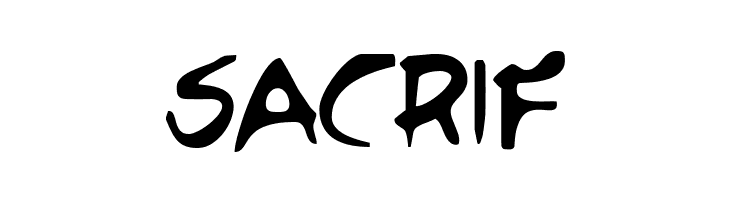 SACRIF HEROES Font