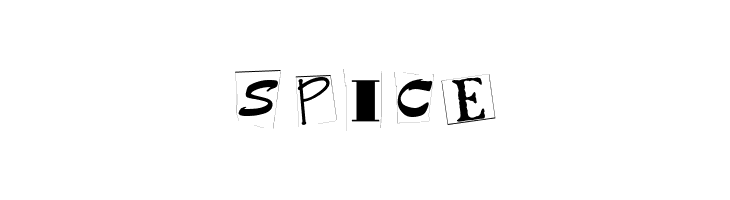 SPICE Kidnap Note Medium Font