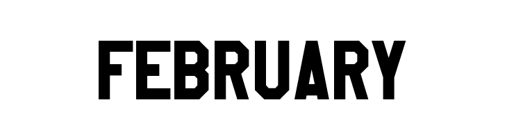 FEBRUARY NHL Minnesota Alternate Font