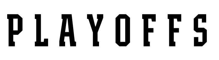 PLAYOFFS NHL Edge Boston Font