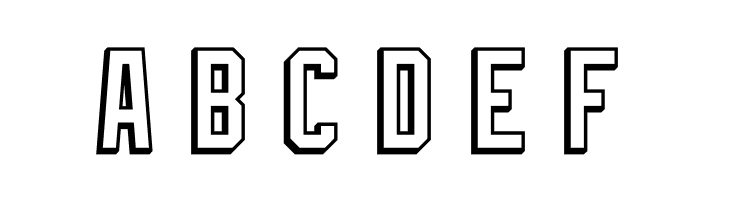 NHL Edge New York Rangers Outline  Free Fonts Download