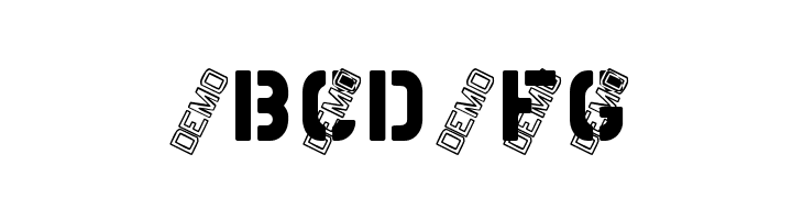 MDMilitaryStencilADemo  Free Fonts Download