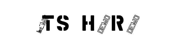 MDMilitaryStencilADemo  Free Fonts Download