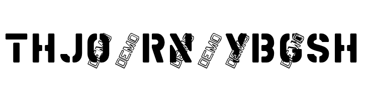 MDMilitaryStencilADemo  Free Fonts Download