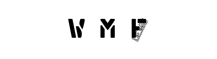 MDMilitaryStencilADemo  Free Fonts Download