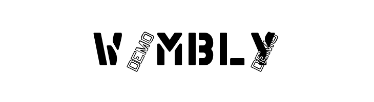 MDMilitaryStencilADemo  Free Fonts Download