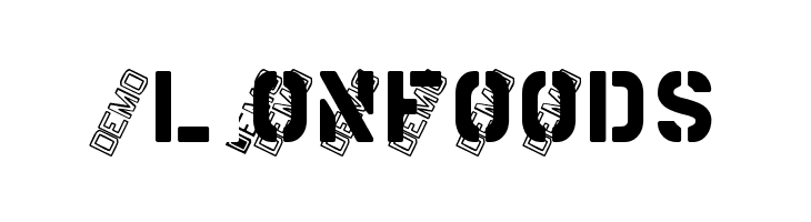 MDMilitaryStencilADemo  Free Fonts Download