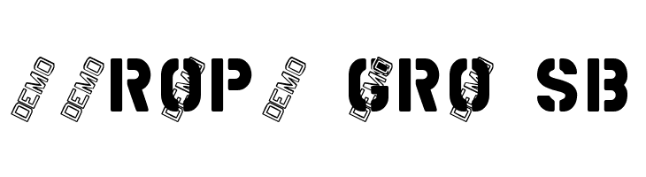 MDMilitaryStencilADemo  Free Fonts Download