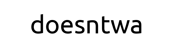 doesntwa Ubuntu Font