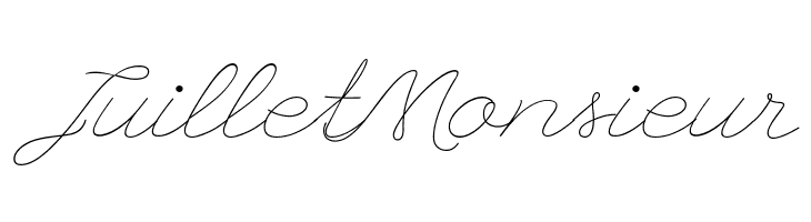 JuilletMonsieur League Script Font