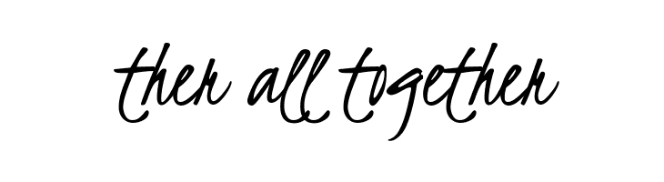 ther%2Ball%2Btogether Kristi Font