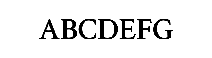 ABCDEFG Crimson Text SemiBold Font