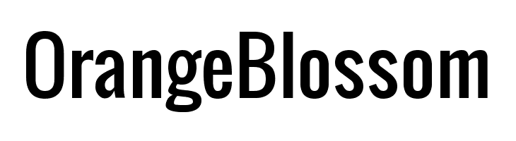 OrangeBlossom Oswald Font