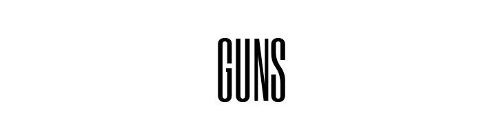 GUNS Six Caps Font