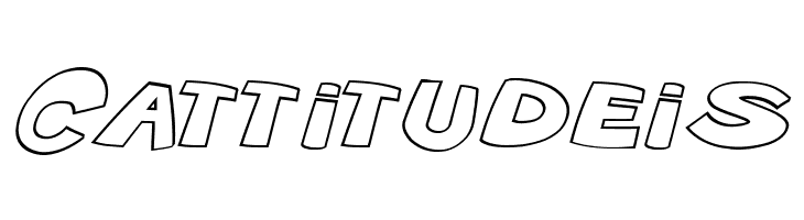VTC ScreamItLoud Outline Italic  Free Fonts Download