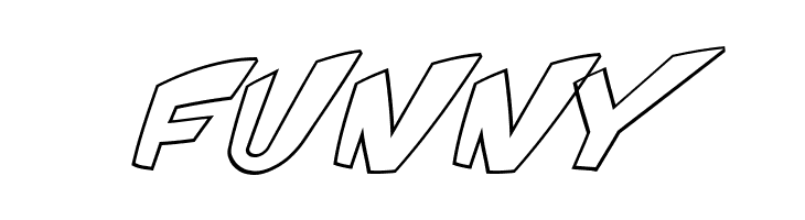 VTC ScreamItLoud Outline Italic  Free Fonts Download