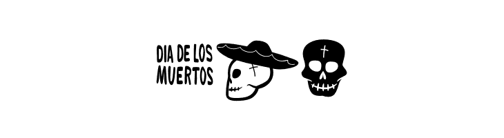DiaDeLosMuertosOT  Free Fonts Download