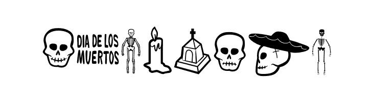 DiaDeLosMuertosOT  Free Fonts Download
