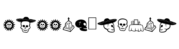 DiaDeLosMuertosOT  Free Fonts Download