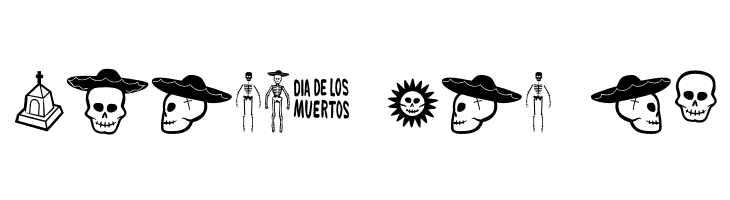 DiaDeLosMuertosOT  Free Fonts Download