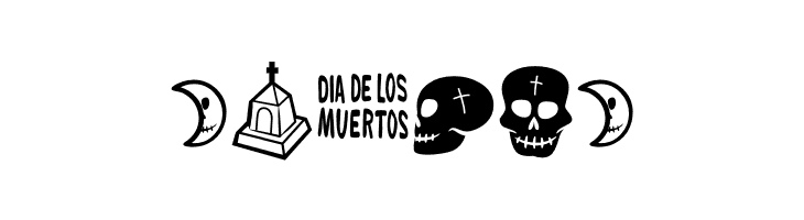 DiaDeLosMuertosOT  Free Fonts Download