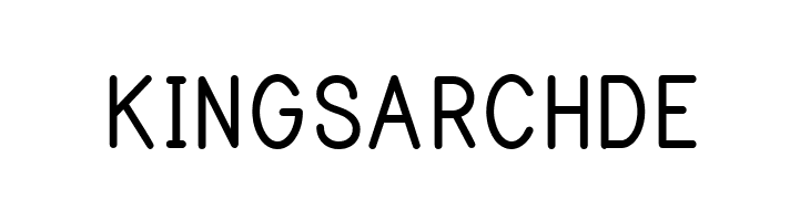 KINGSARCHDE Print Bold Font