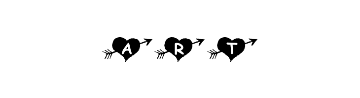 KR Arrow Heart  Free Fonts Download