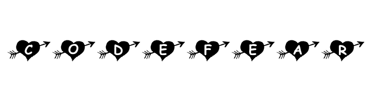 codefear KR Arrow Heart Font