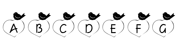 101! Birdie LuV  Free Fonts Download