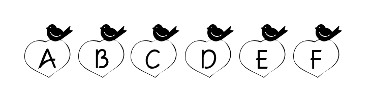 101! Birdie LuV  Free Fonts Download