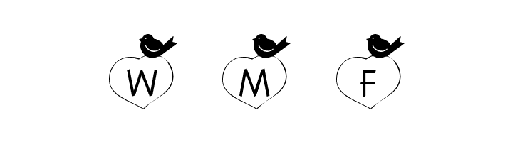 101! Birdie LuV  Free Fonts Download