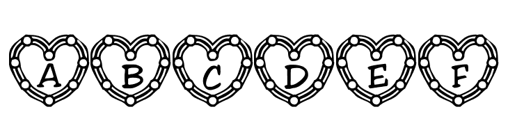 101! Heart Deco  Free Fonts Download