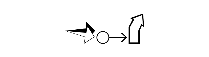 Carr Arrows [outline]  Free Fonts Download