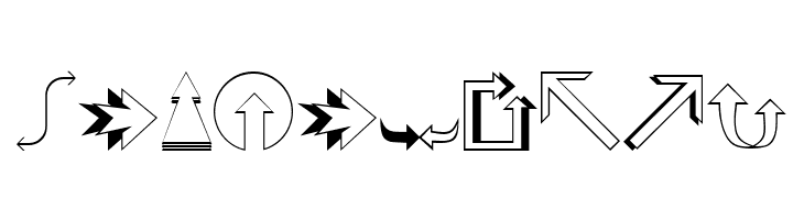 Carr Arrows [outline]  Free Fonts Download
