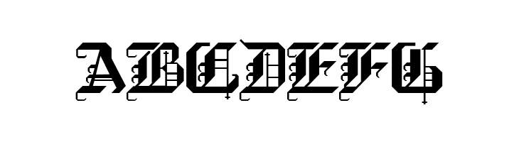 Black-A  Free Fonts Download