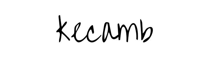 kecamb Over the Rainbow Font