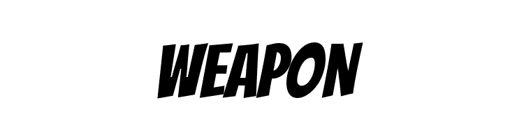 WEAPON Bangers Font