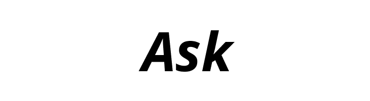 Ask Open Sans Bold Italic Font