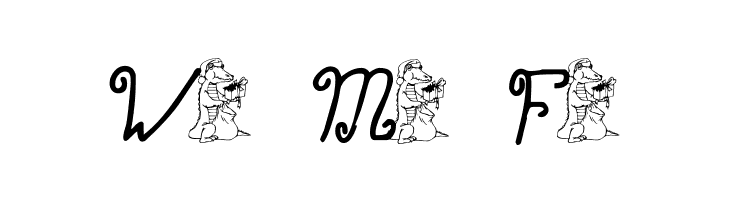 pf_xmas_gator  Free Fonts Download