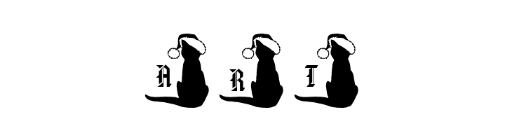 pf_xmas_cat  Free Fonts Download