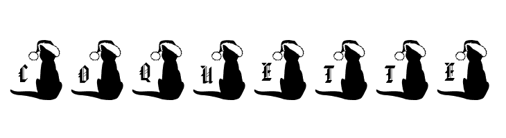 pf_xmas_cat  Free Fonts Download
