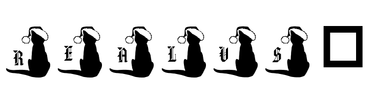 pf_xmas_cat  Free Fonts Download